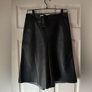 Banana Republic vegan leather shorts